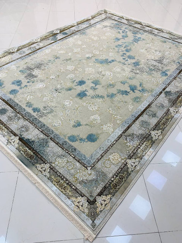 فرش صادراتی1200شانه کاشان تراکم گل برجسته 10رنگ3600صددرصد اکرولیک عقیق mg