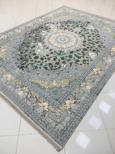 فرش صادراتی1200شانه کاشان تراکم گل برجسته 10رنگ3600صددرصد اکرولیک عقیق mg