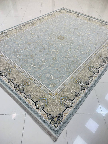 فرش صادراتی1200شانه کاشان تراکم گل برجسته 10رنگ3600صددرصد اکرولیک عقیق mg