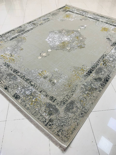 فرش صادراتی1200شانه کاشان تراکم گل برجسته 10رنگ3600صددرصد اکرولیک عقیق mg