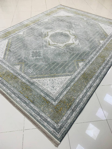 فرش صادراتی1200شانه کاشان تراکم گل برجسته 10رنگ3600صددرصد اکرولیک عقیق mg